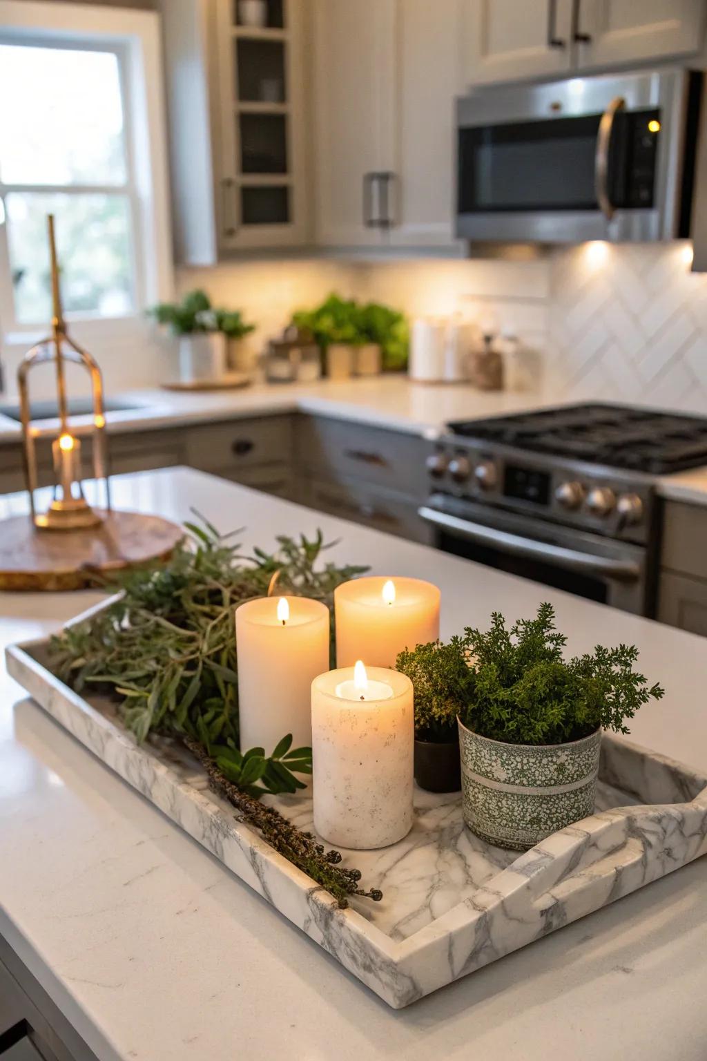 Improve structure and sophistication with decorative serving dishes.