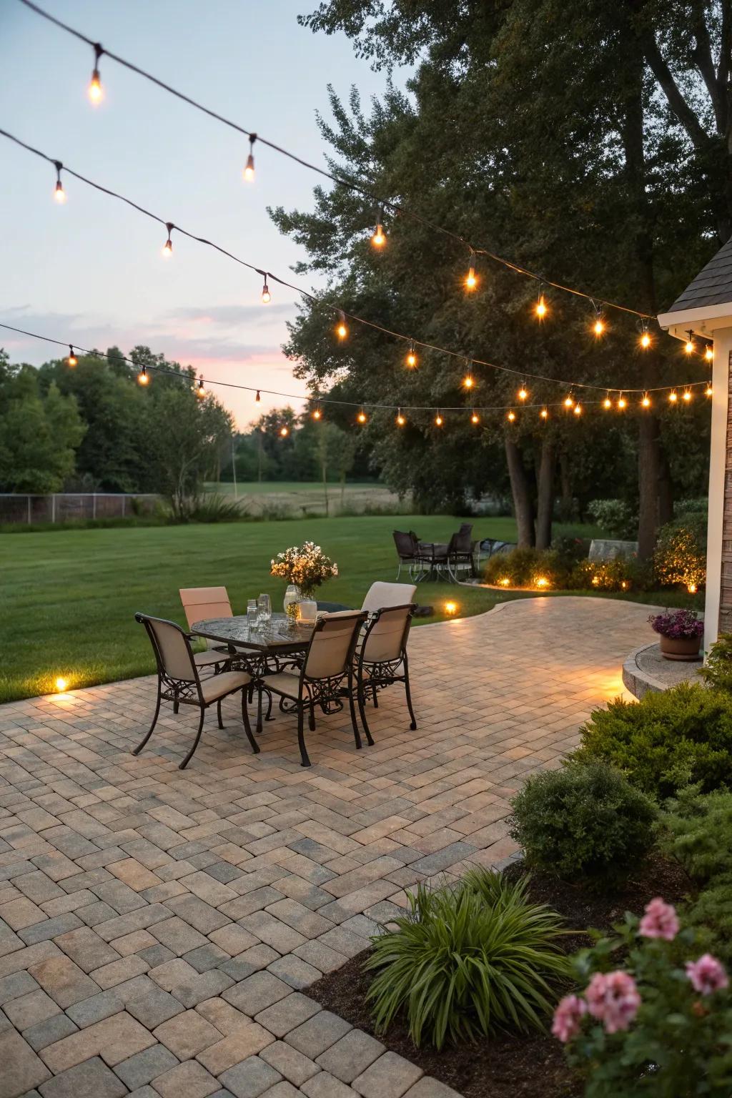 Paver patios provide a versatile and attractive alternative to grass.