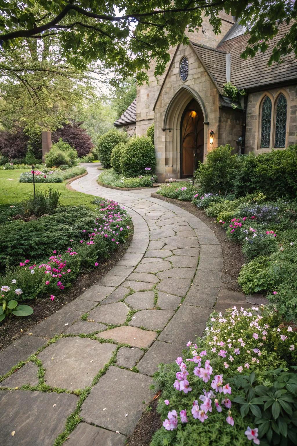 Delightful pathways encourage exploration and a connection with nature.