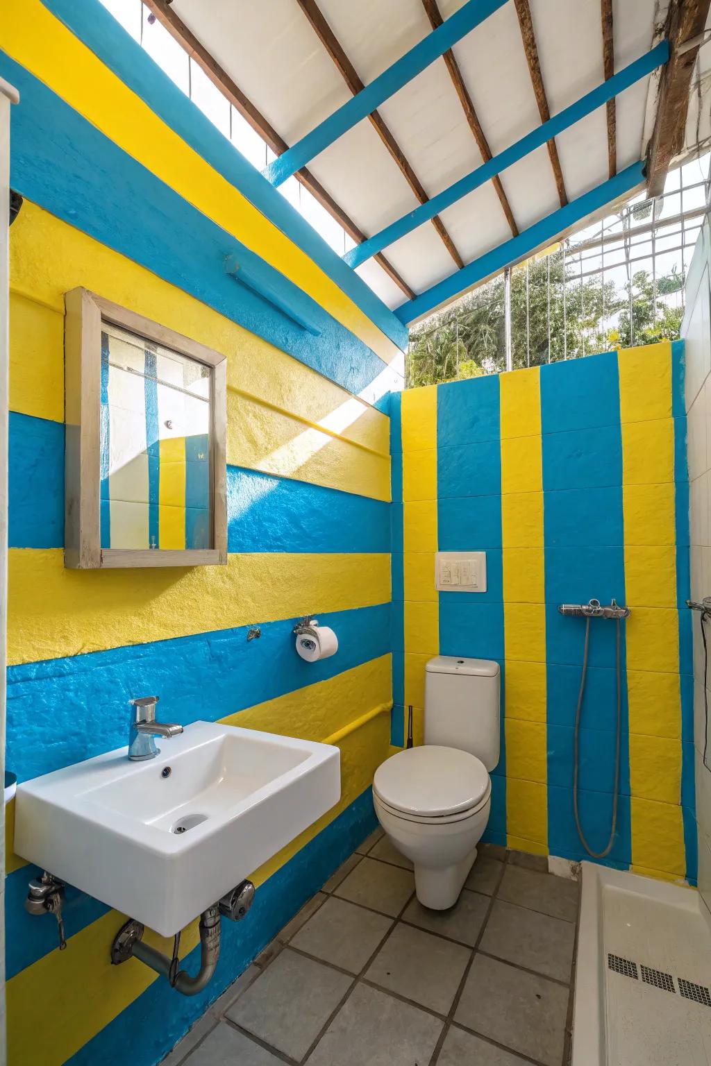 Walls that wear their colors like a vivid painting.