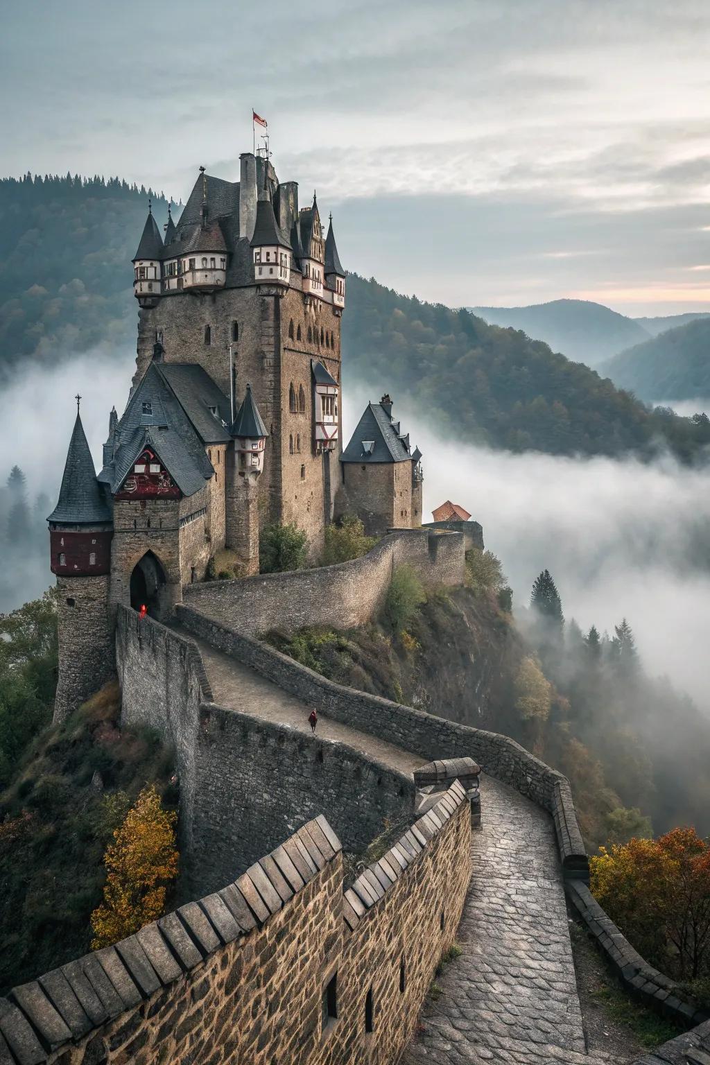 Old-world charm etched in stone.