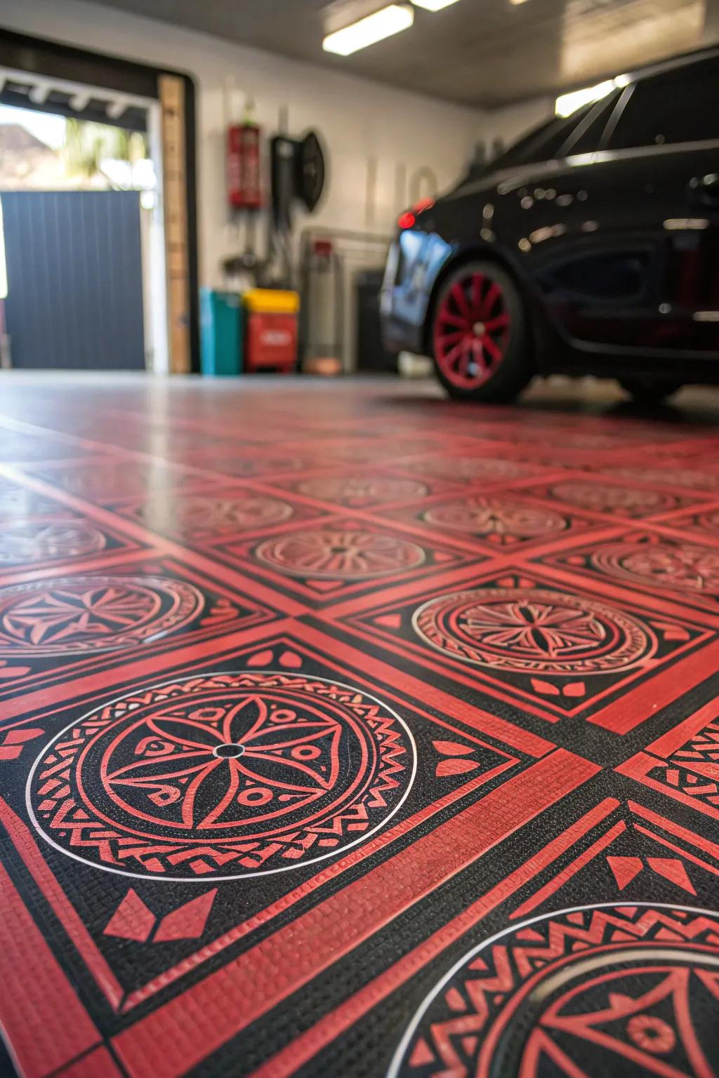 Custom geometric designs add a personal and artistic flair.