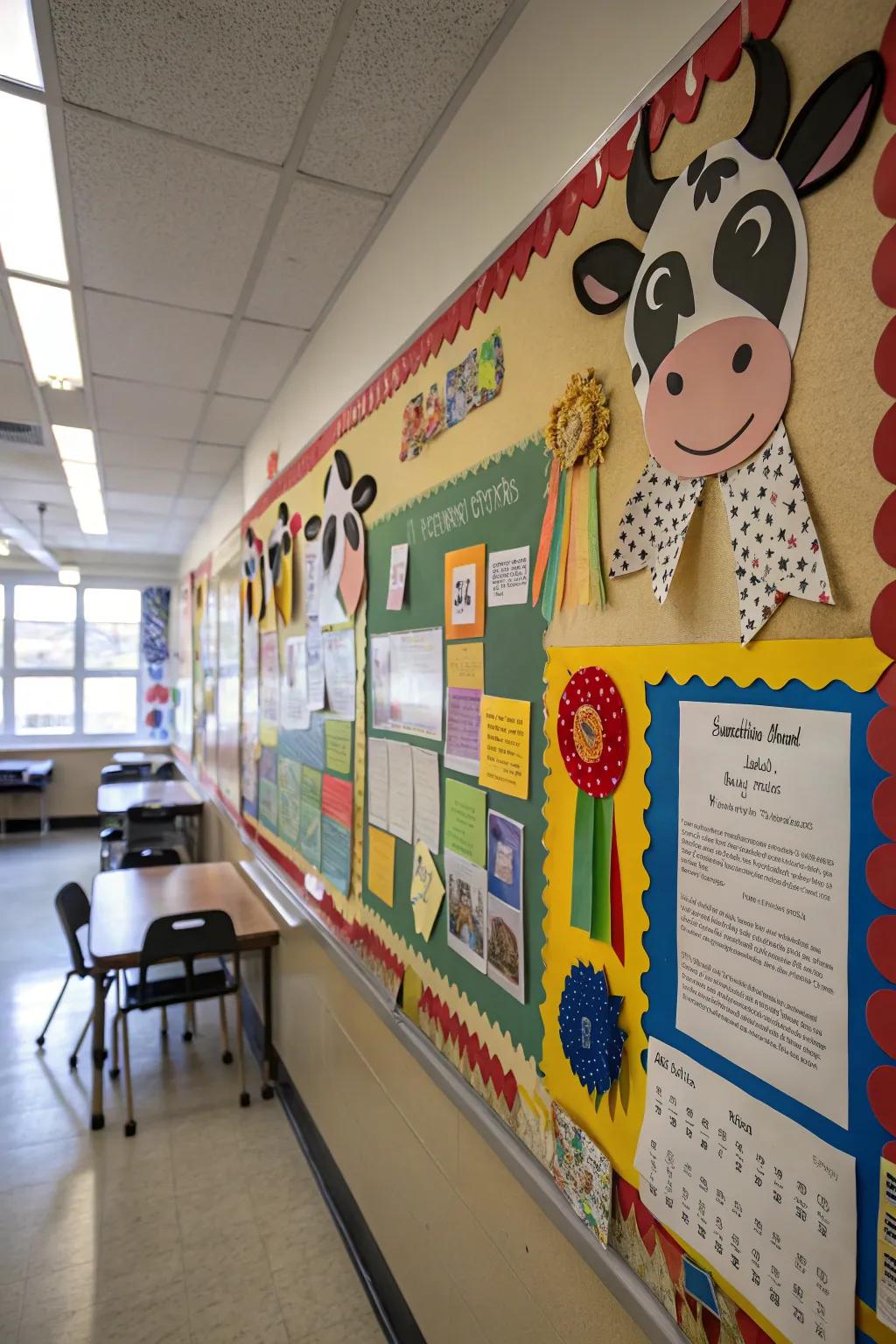 An 'Incredibly Impressive Work' board that highlights student success
