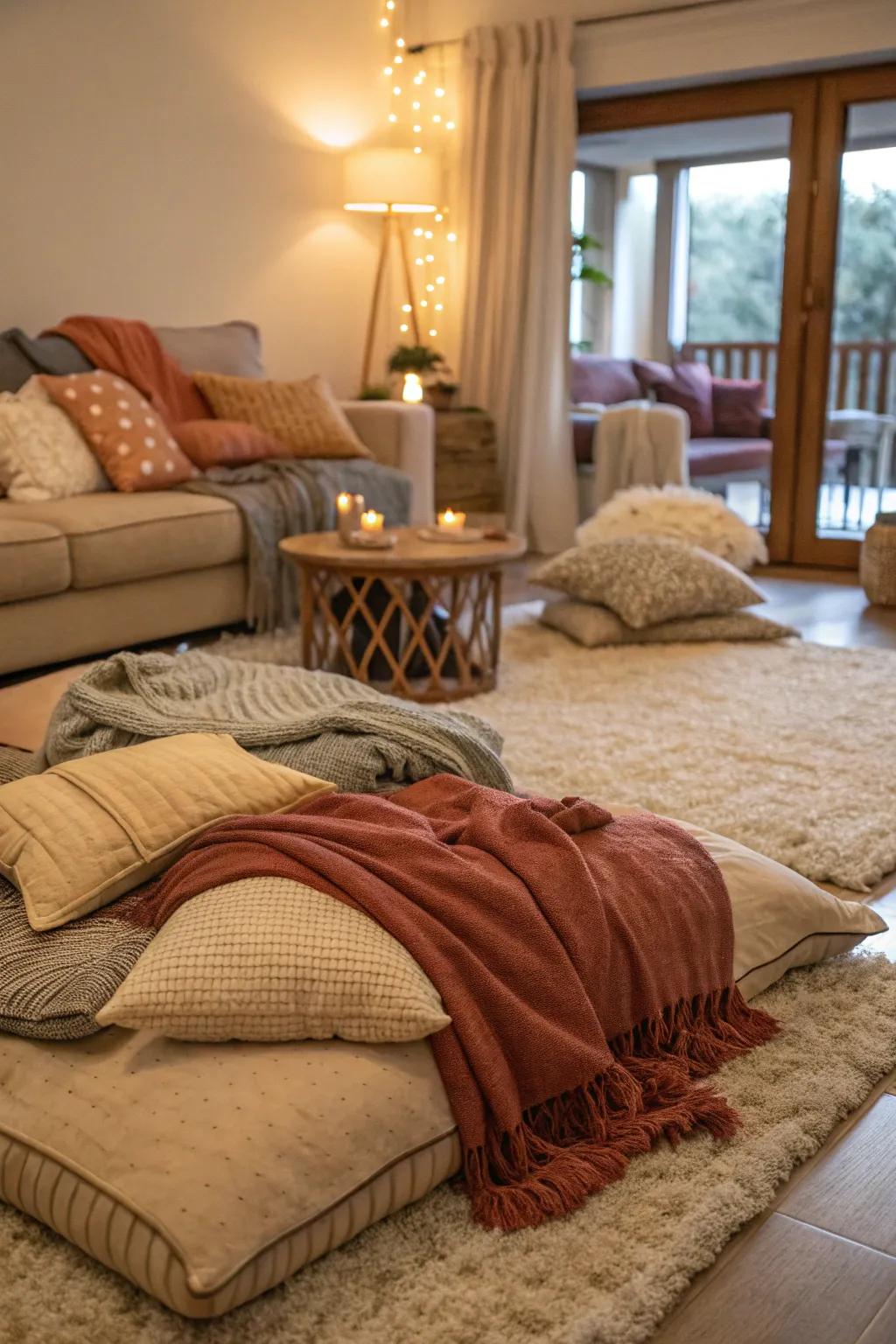 Layered fabrics boost comfort and warmth.