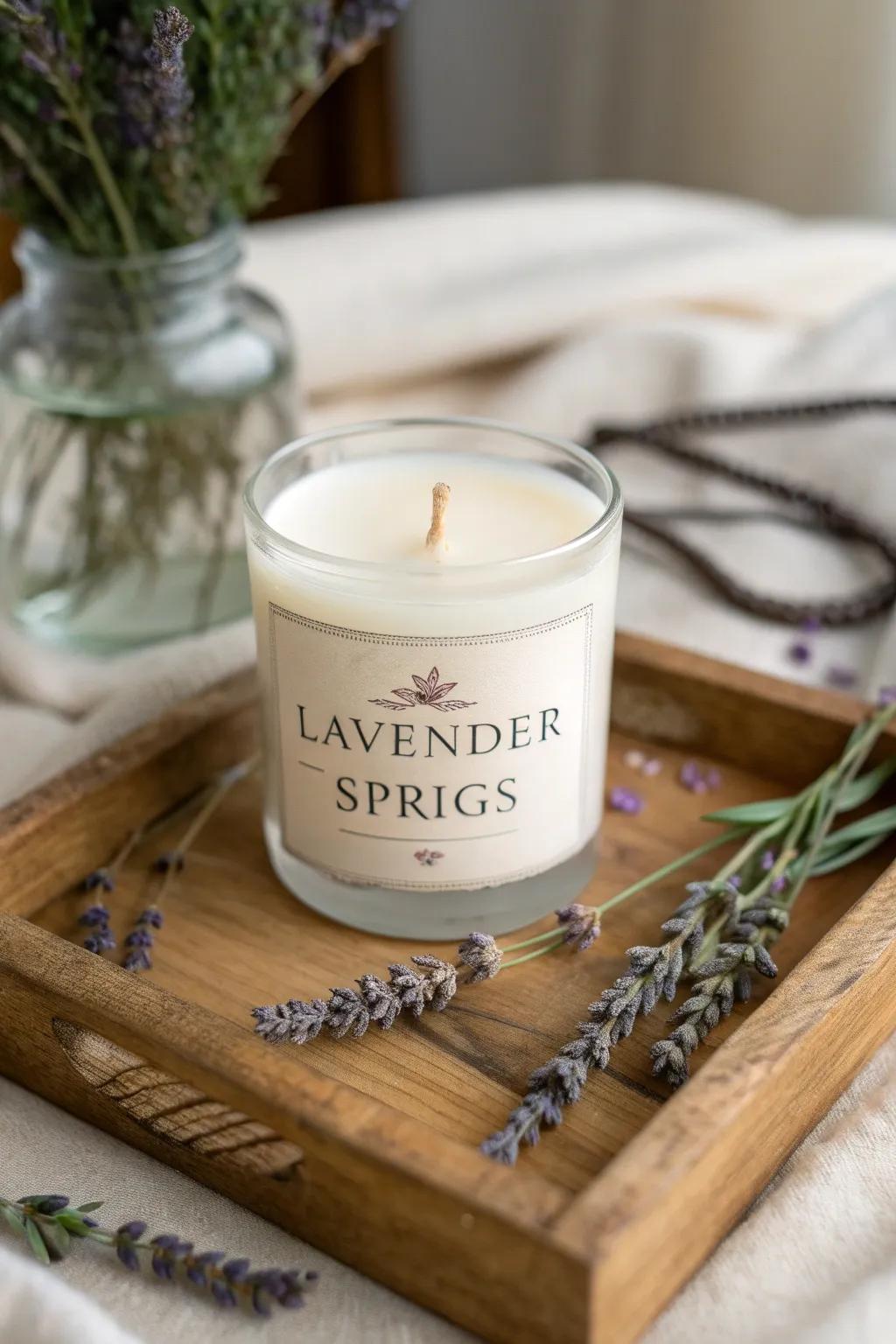 A calming custom light providing a personal element.