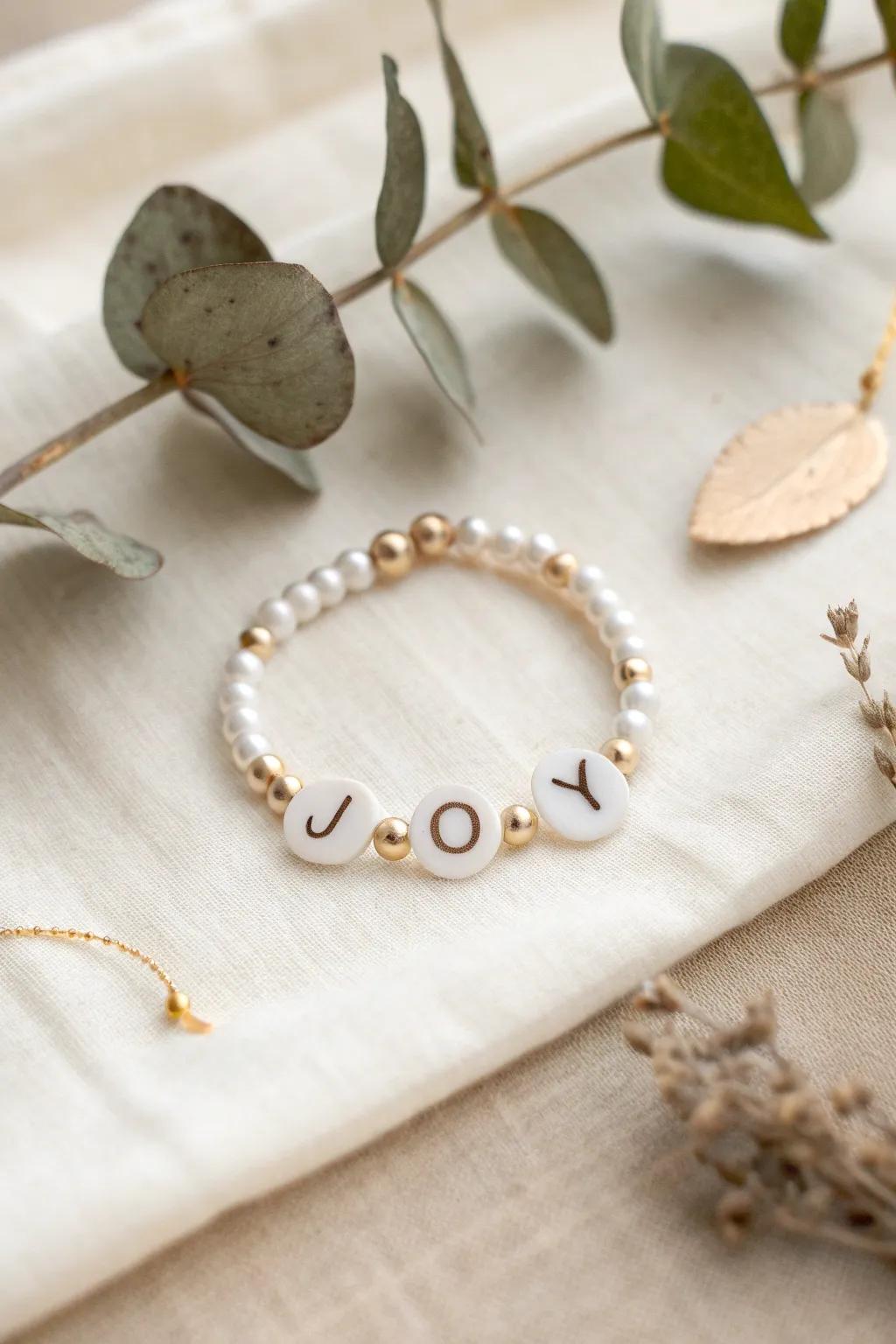 Share your story with appealing letter beads for a personalized touch of happiness.
