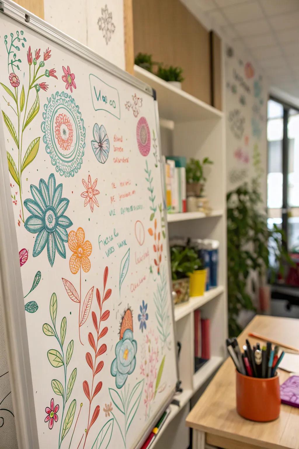 Let your imagination run wild with artistic sketches.