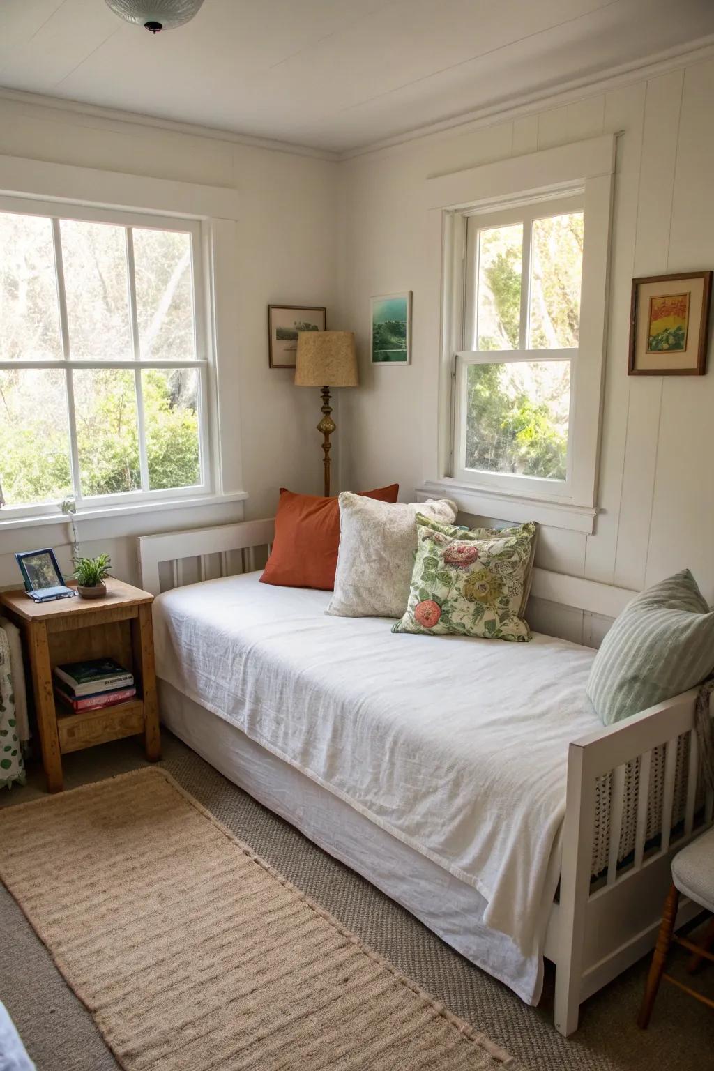 Daybeds shine in maximizing smaller living spaces.
