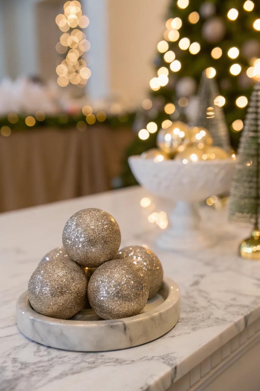 Dazzling radiant spheres perfect for festive style