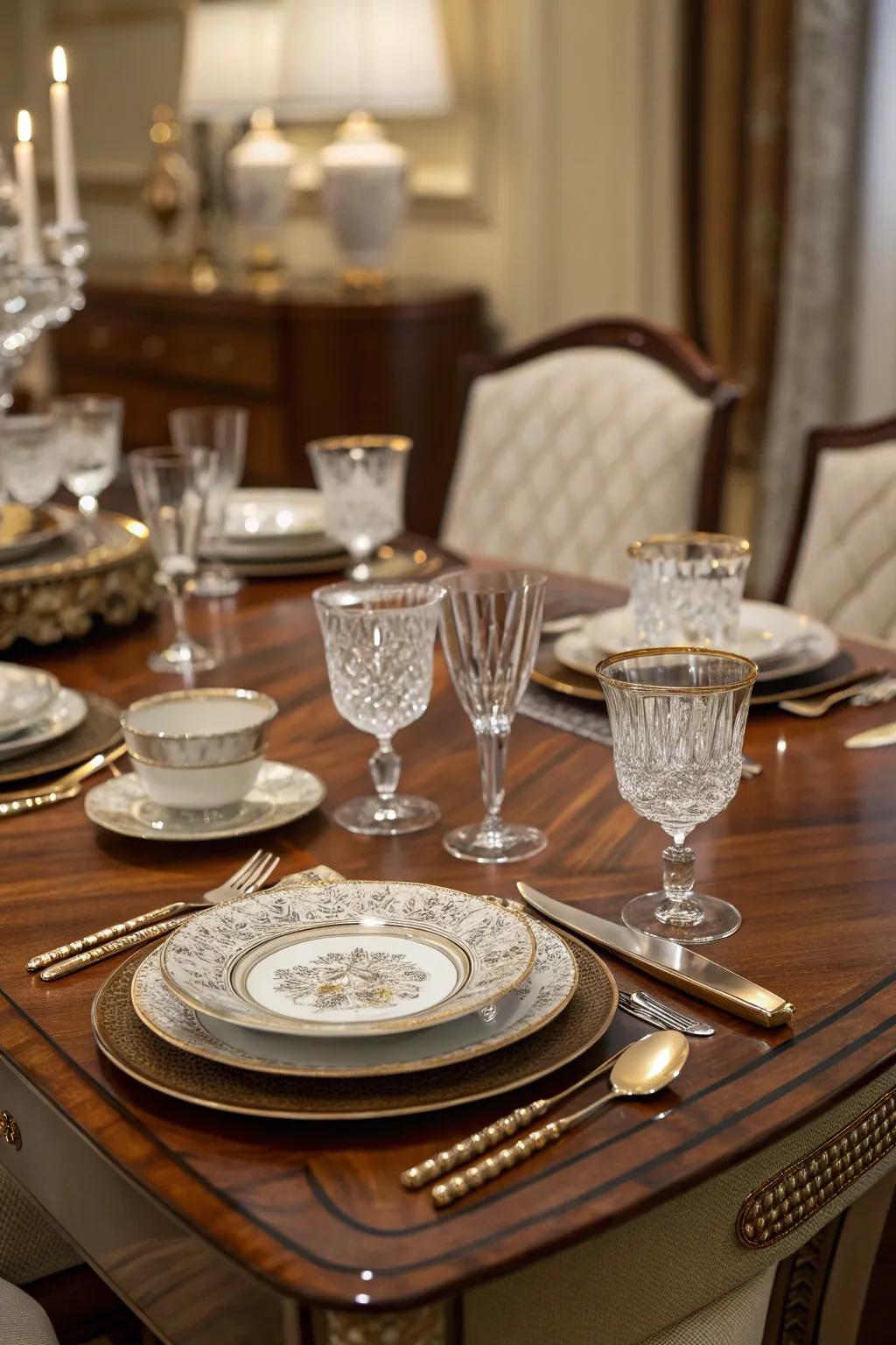 Chestnut stain brings a touch of timeless elegance.