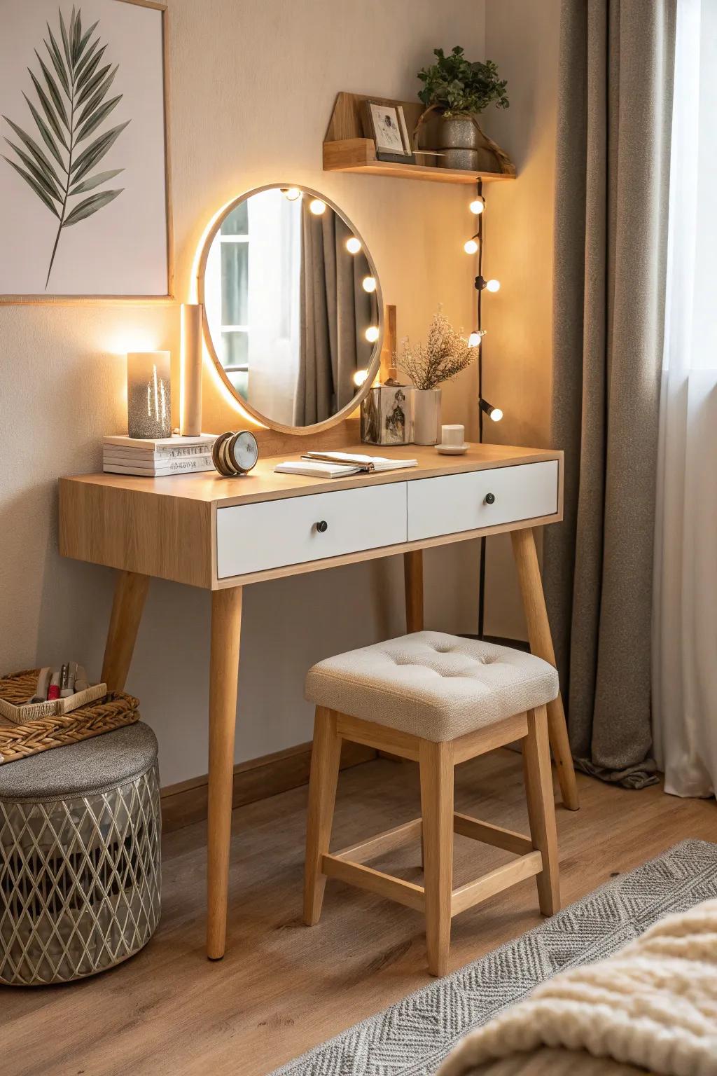 Incorporate Scandinavian coziness and functionality into your prep area.