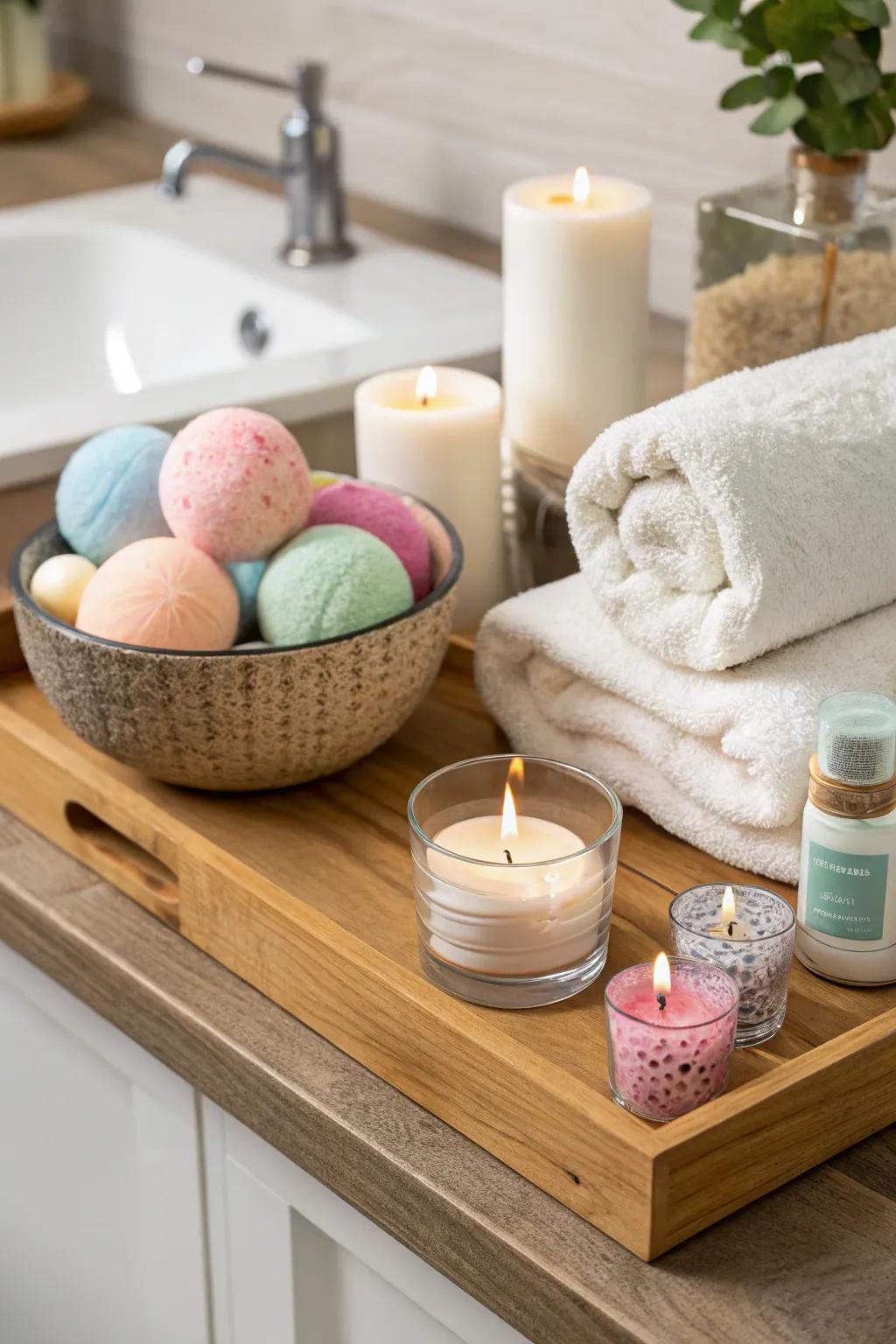 Relax and rejuvenate with a personalized spa kit.