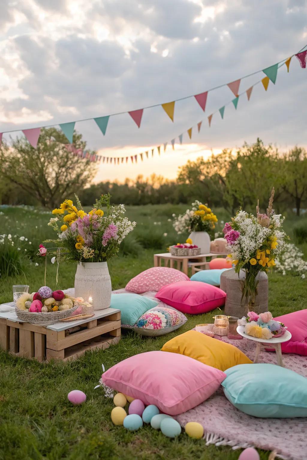 An open-air Easter picnic is the perfect way to relish the spring sunshine.