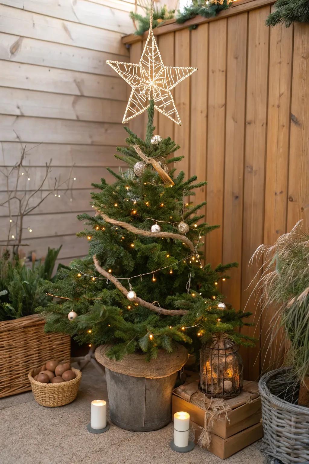 A twig star enriches any tree with its innate, subtle elegance.