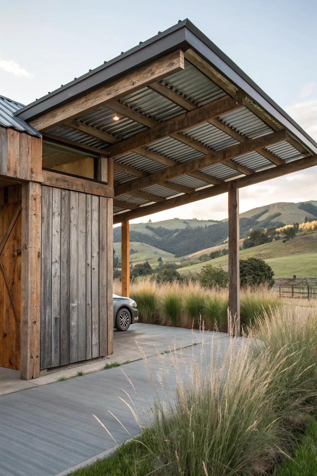 Create a one-of-a-kind design with a DIY approach utilizing repurposed materials.
