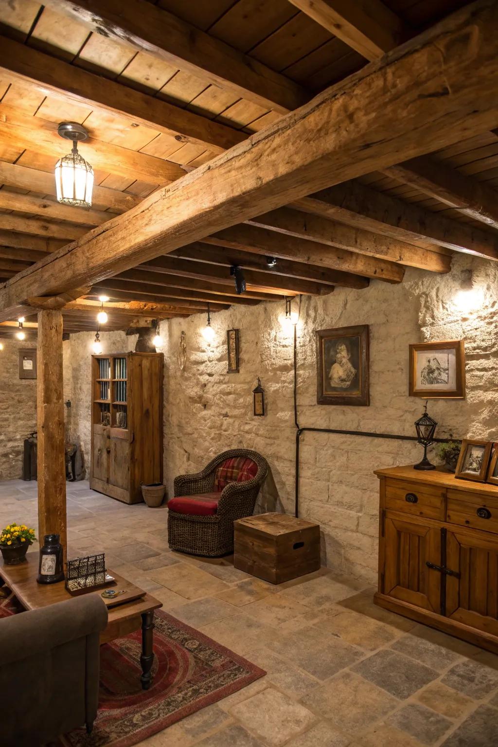 Wood surfaces create a welcoming and cozy setting.