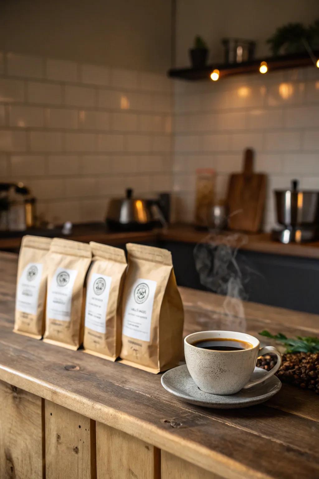 Begin the day right with a choice of rich, scented coffees.