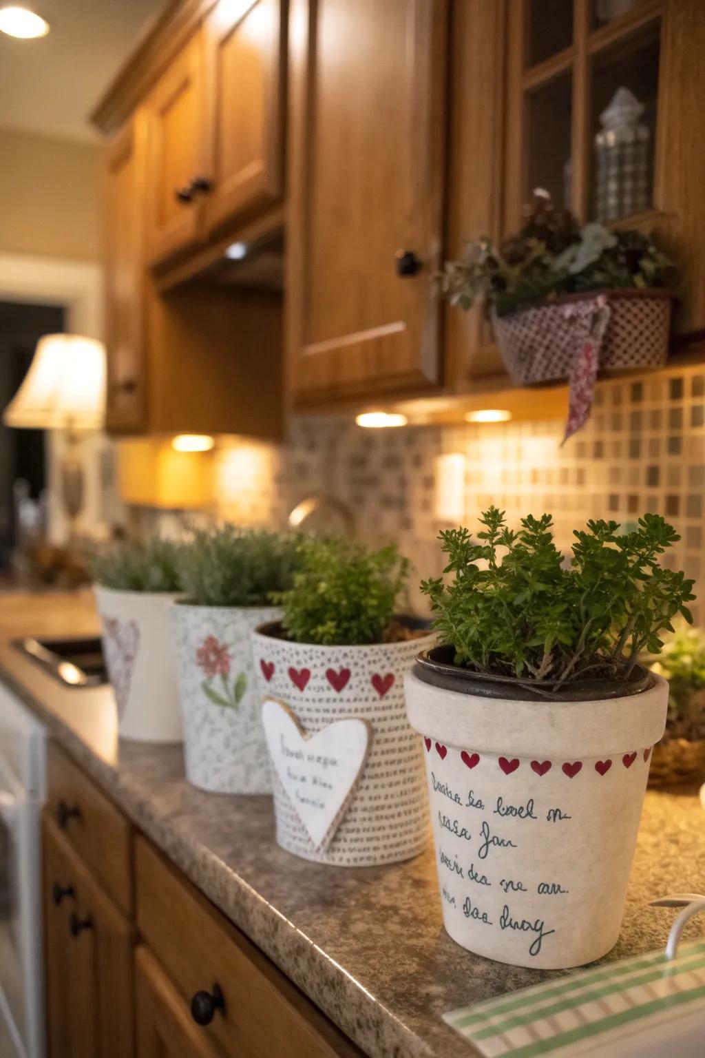 Individualize your containers with meaningful statements for a routine infusion of enthusiasm.
