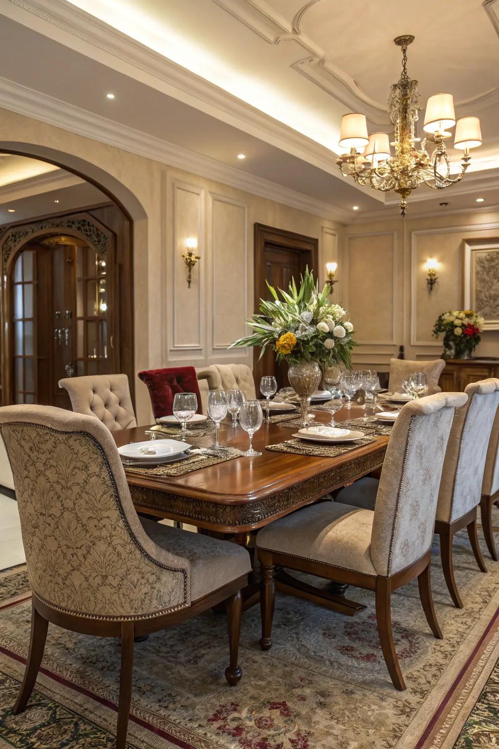 High-quality furniture establishes a foundation of sophistication in your dining area.