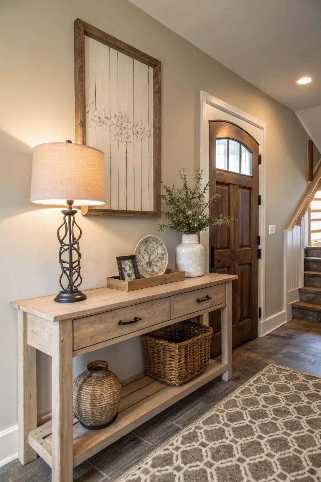 Neutral colors set a soothing tone.
