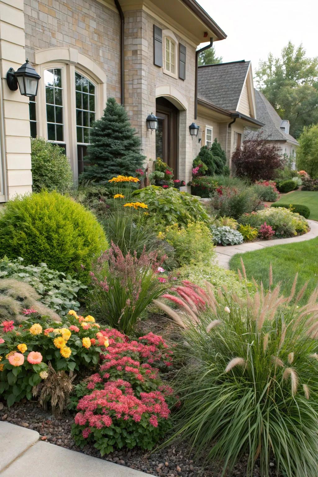 A varied mix of plants for a dynamic garden