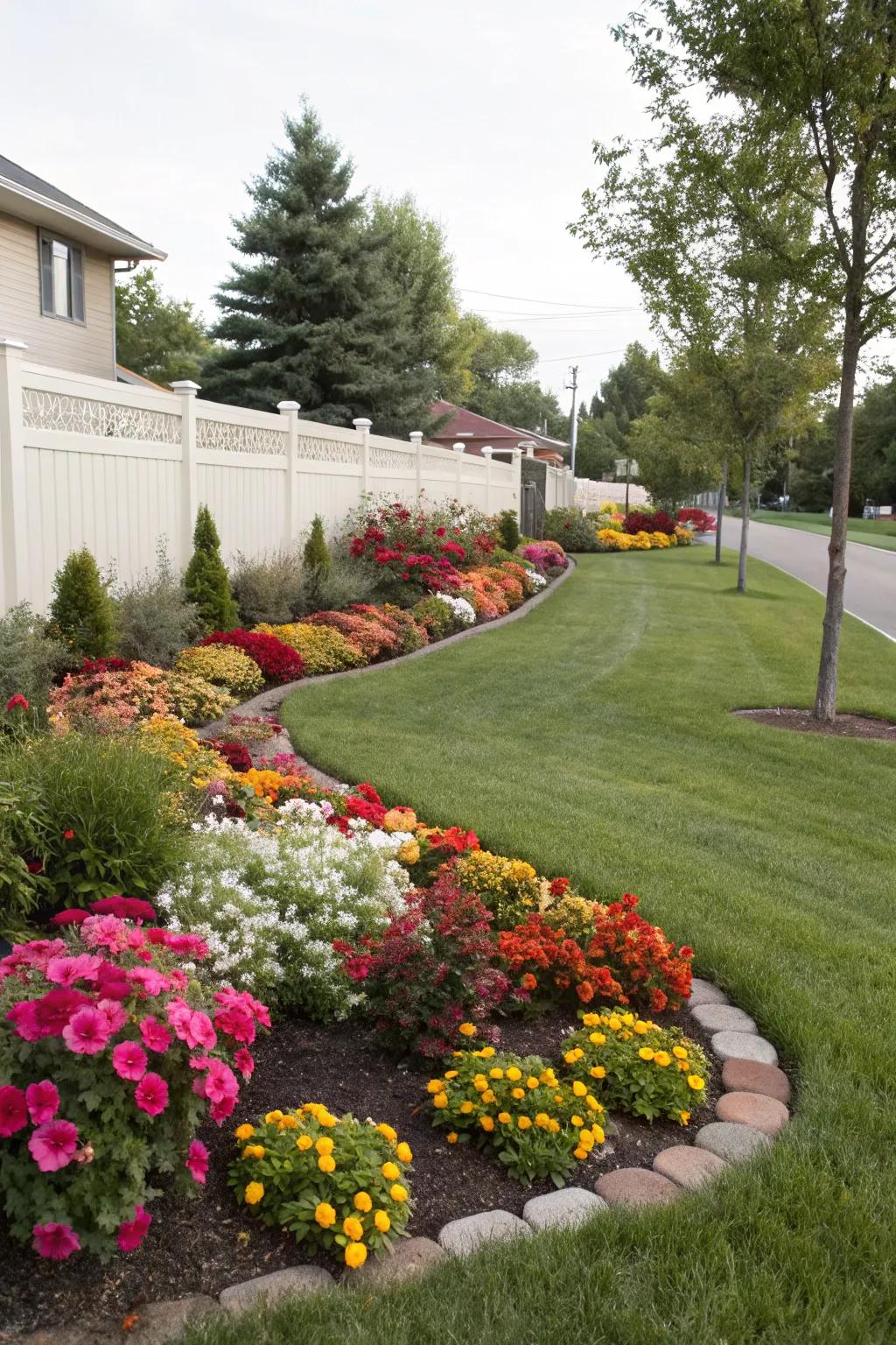 Flower beds can turn your front yard into a vibrant showcase of nature.