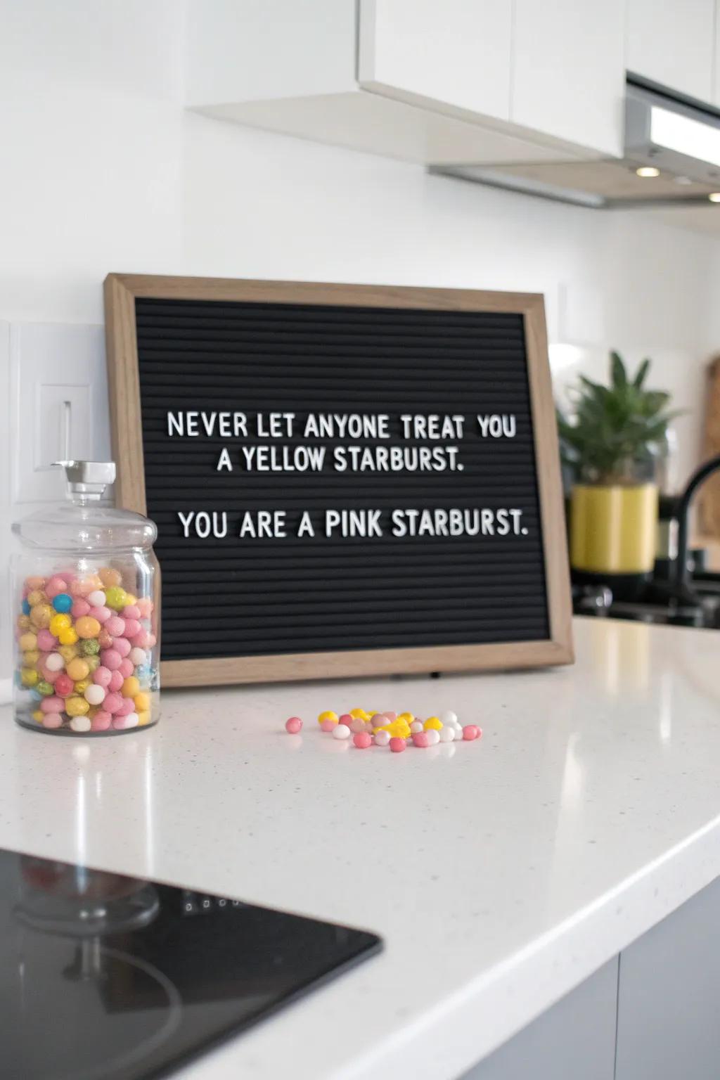 A sweet encouragement to value yourself daily.