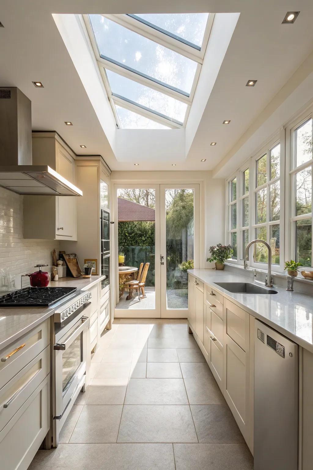 Sunlight can transform the atmosphere of your kitchen.