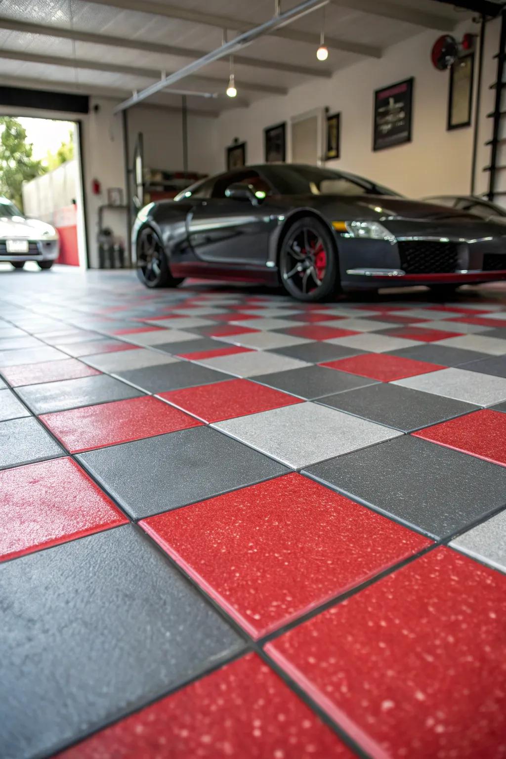 Striking shade highlights can switch your garage into a lively zone.