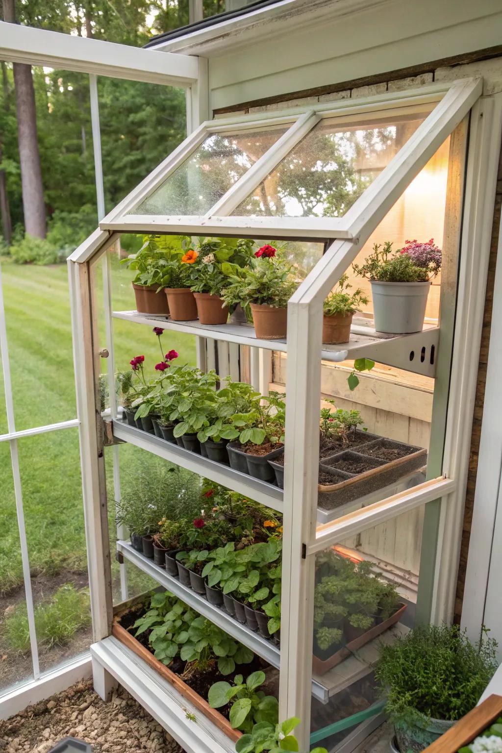 Get the most out of your space with a miniature conservatory.