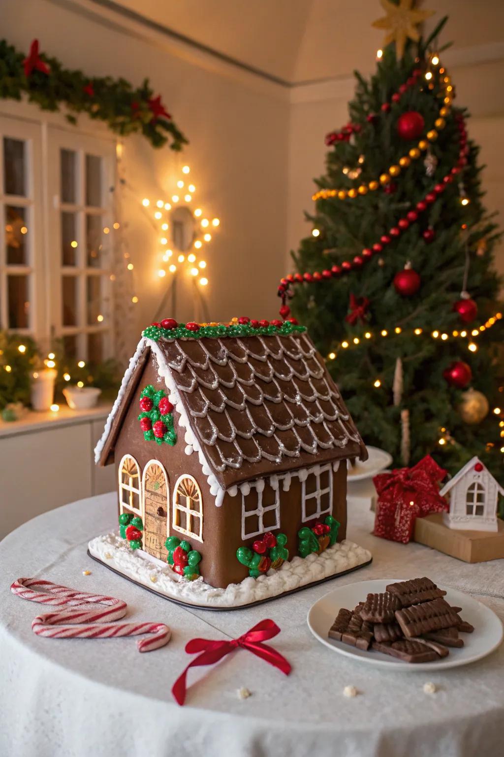 A sweet slab tile roof delivers a lavish and scrumptious conclusion.