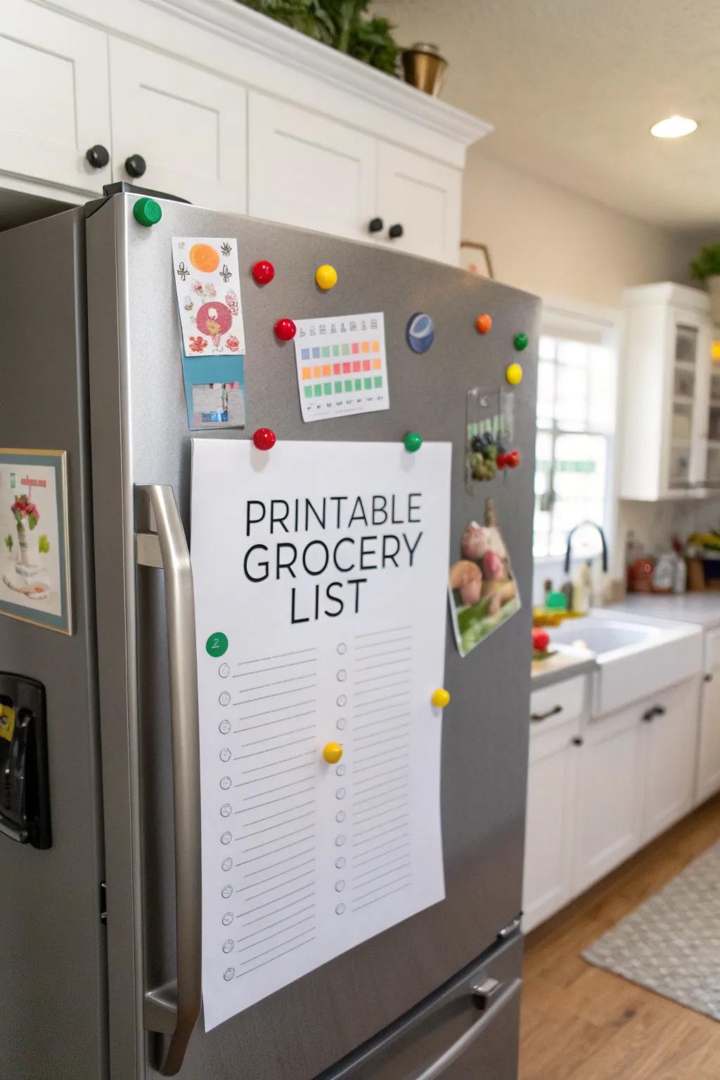 A pre-printed list is perfect for those who value the tangible aspect of paper.