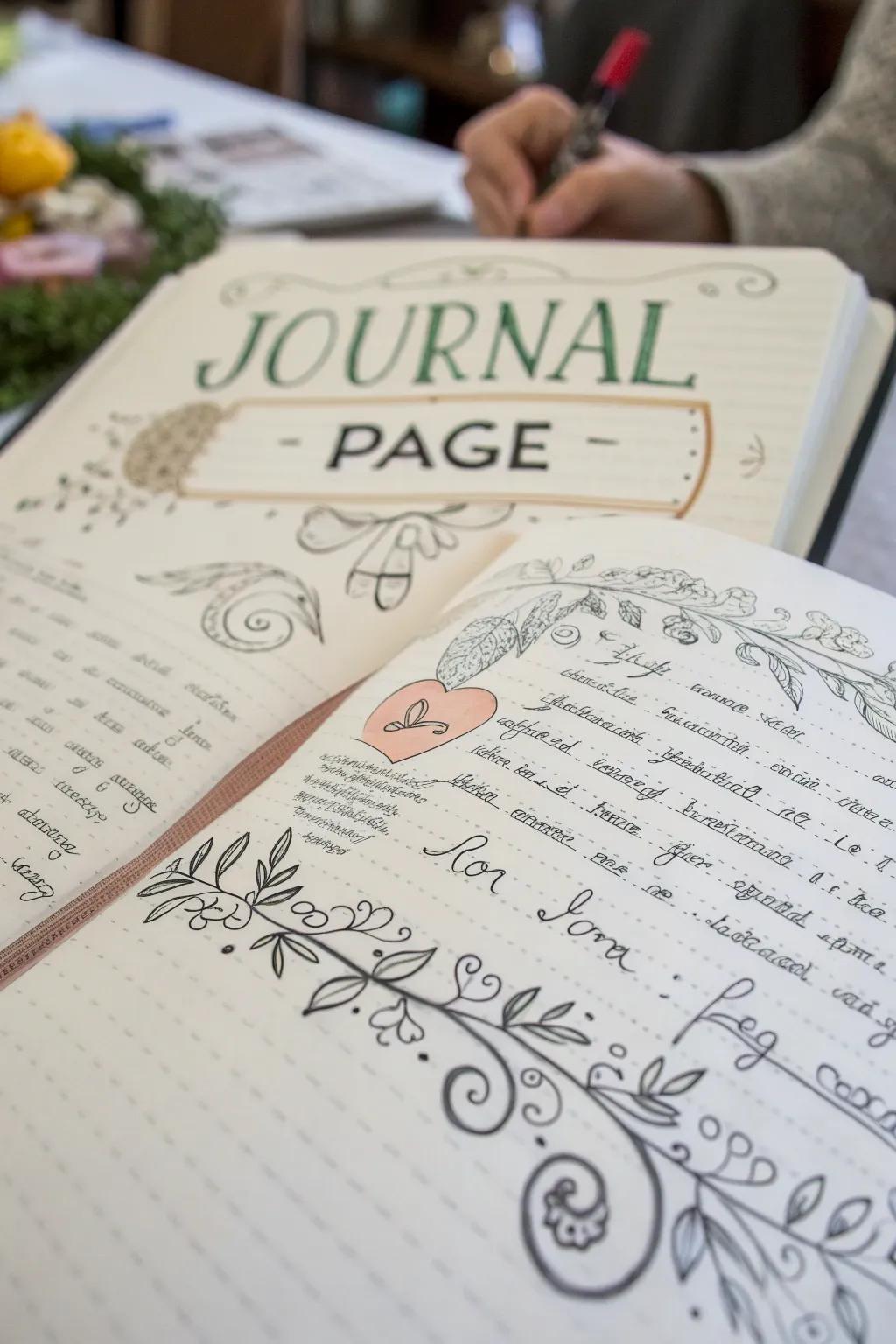 Highlight your headers with decorative banners.