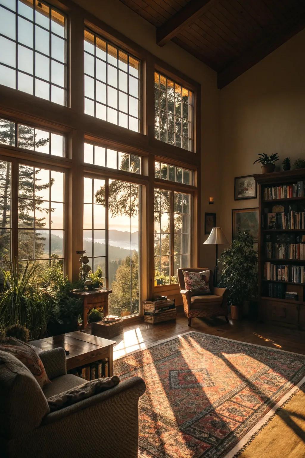 Brighten your area with expansive glass that captures sunshine.