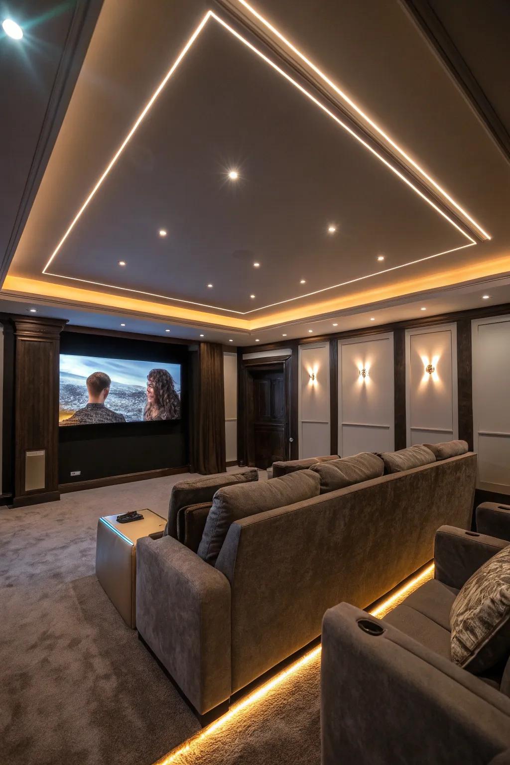 Improve your cinema space through ambient bands.