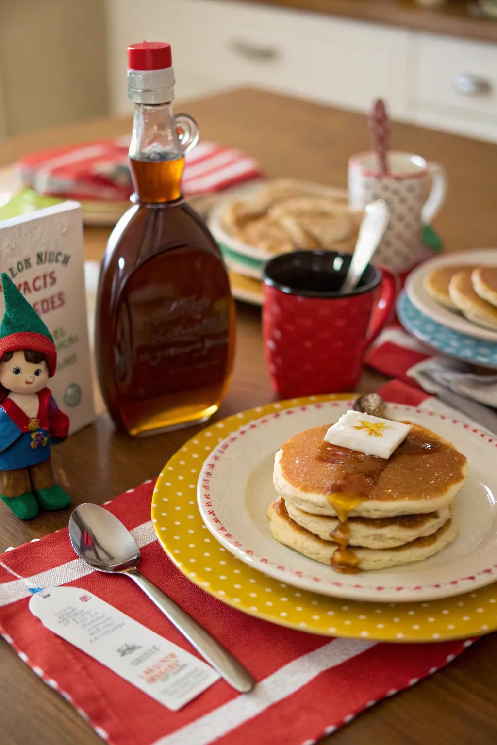 An enchanting breakfast surprise for the Holiday Helper's return.