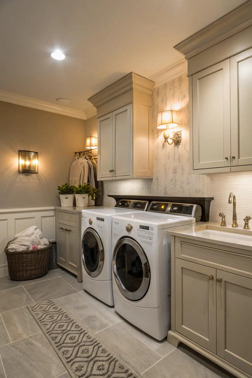 Light up your space using fashionable lighting enhancements.