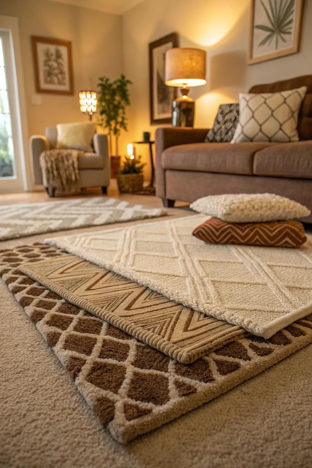Textures enrich your living quarters with dimension and captivation.