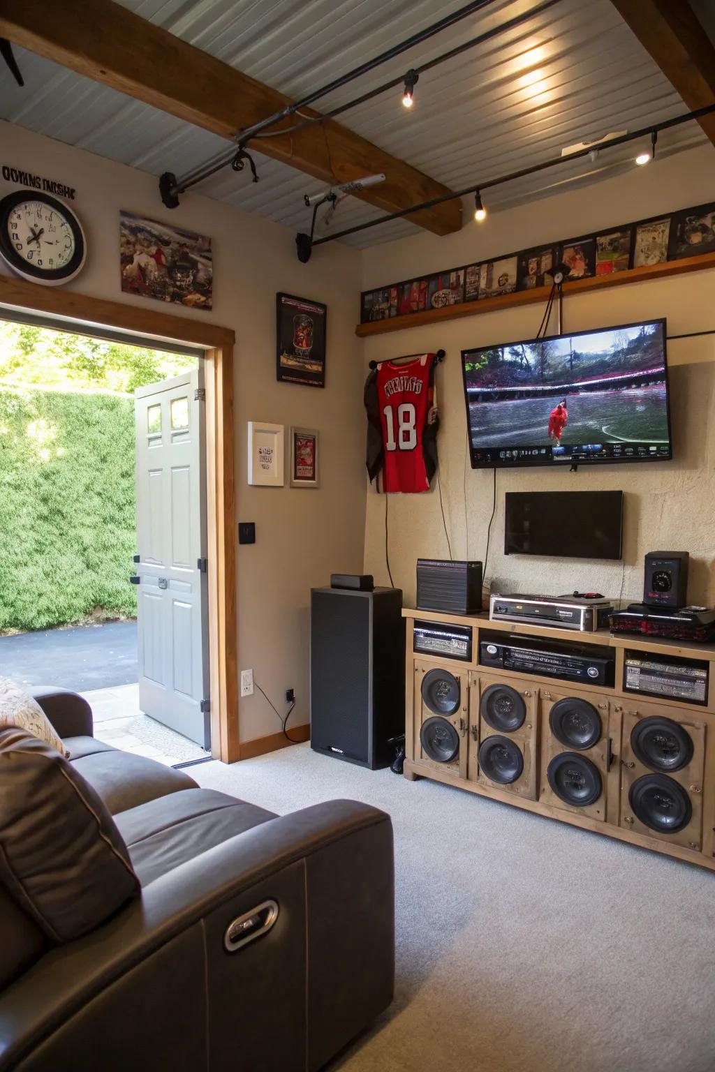 DIY installations contribute to a captivating entertainment setup.