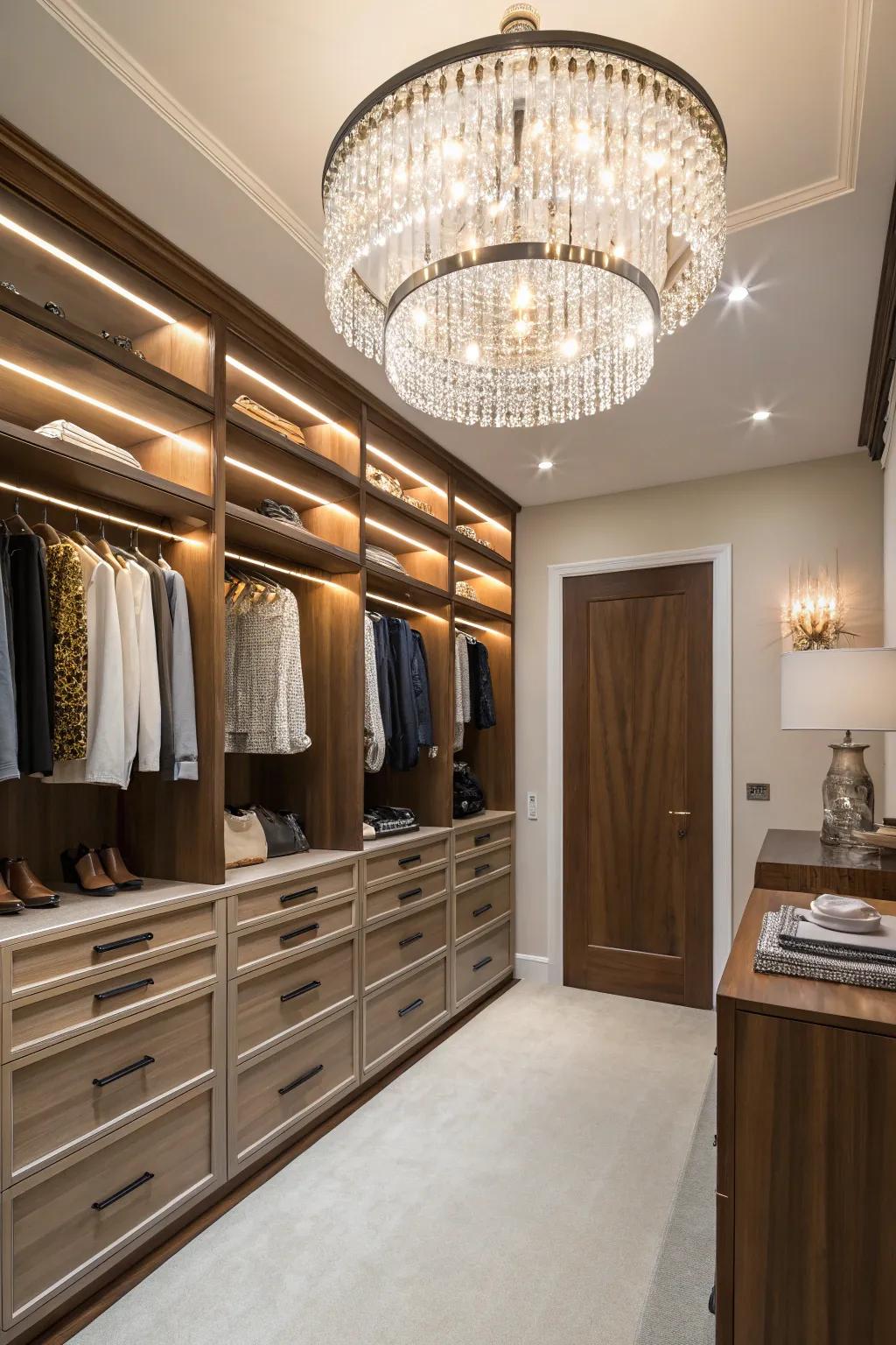 Lighting is paramount for creating a deluxe atmosphere.