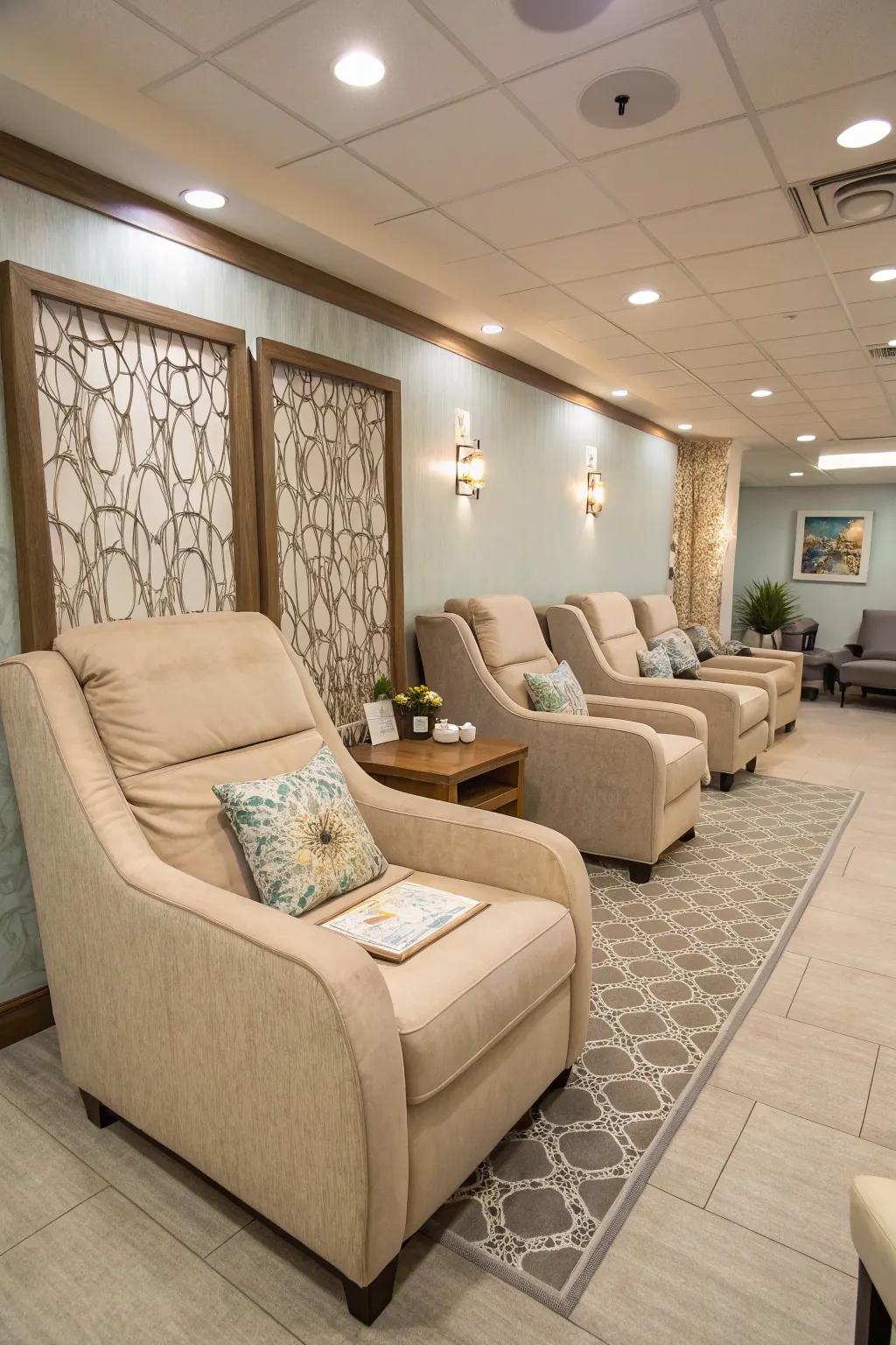 Plush seating that welcomes and comforts.