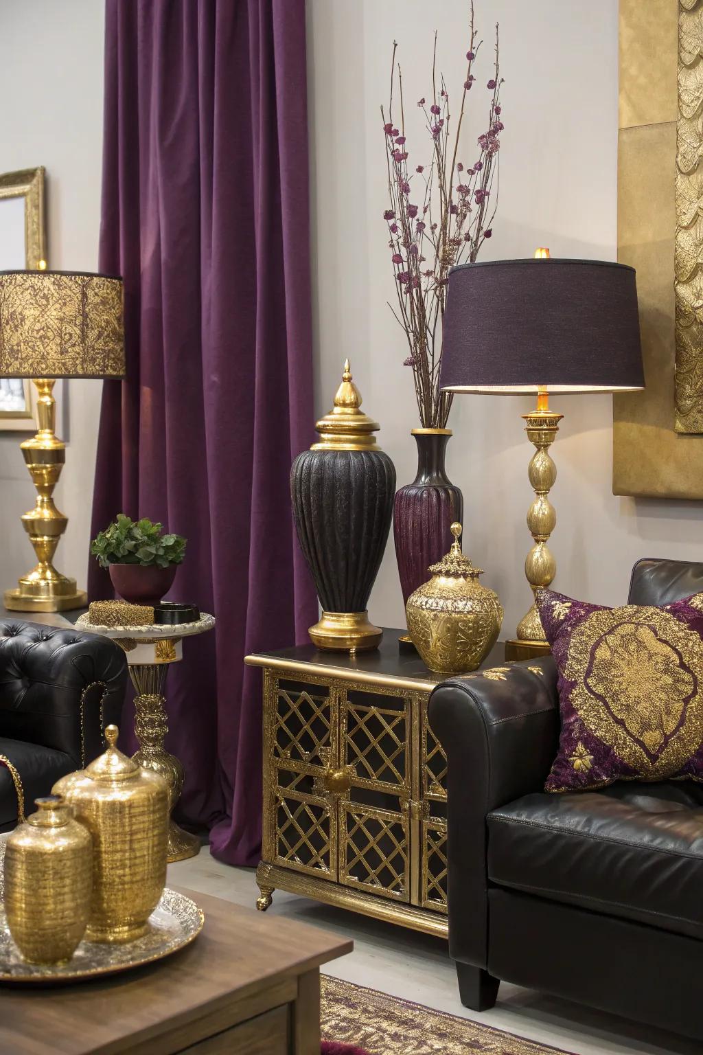 A vibrant and opulent color scheme ideally suited for a masquerade quinceañera.