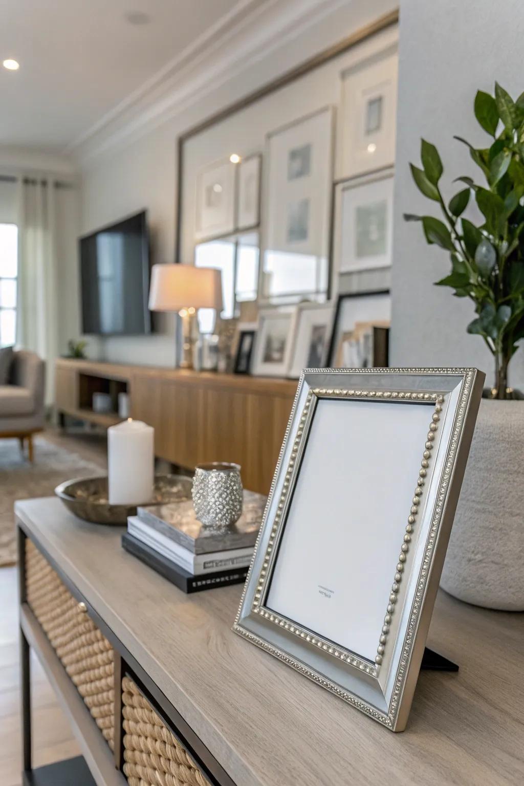 A minimalist metal frame lets your certificate take center stage with understated elegance.