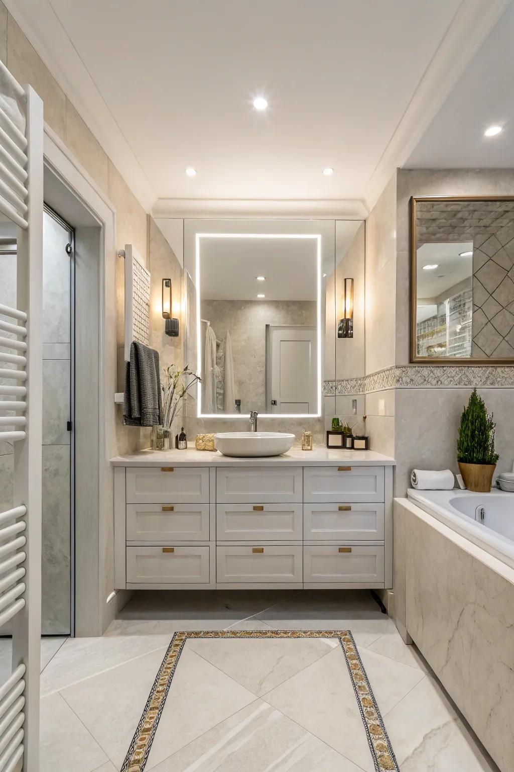 Neutral shades bring balance and warmth.