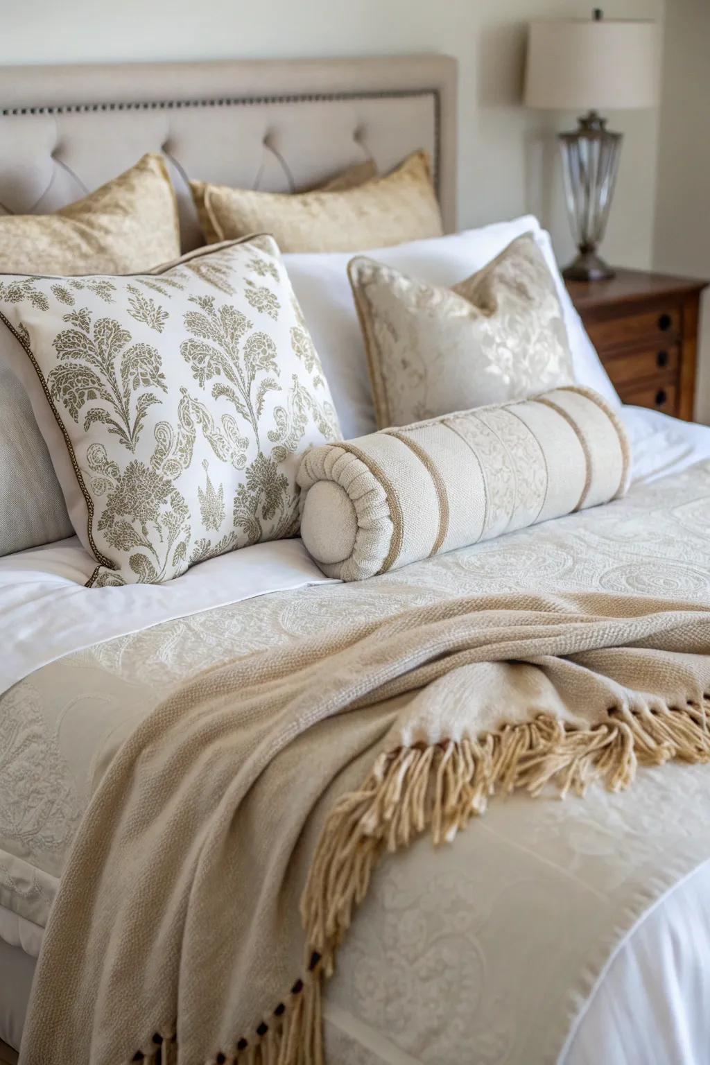 Layered bedding ensures ultimate comfort and style.