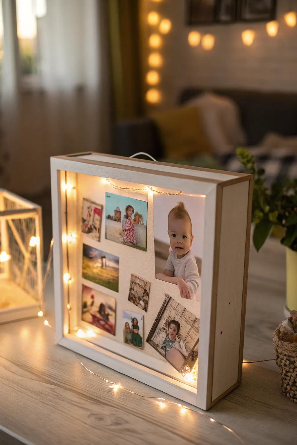 Capturing the first giggles in a fragile display.