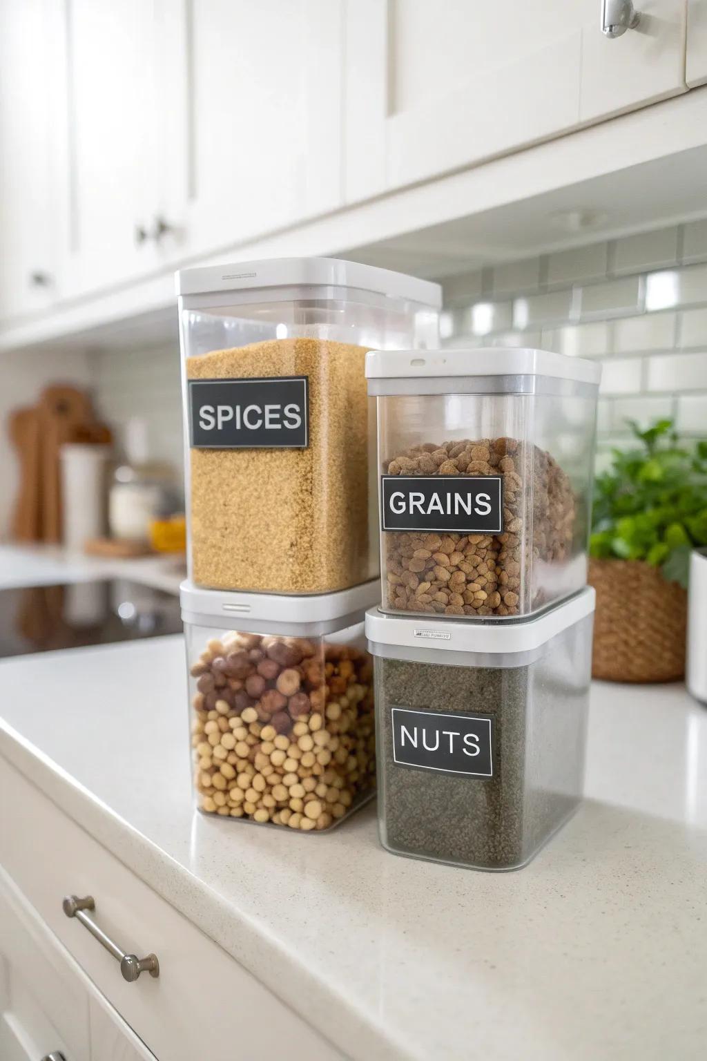 See-through holders and markers streamline material recognition.