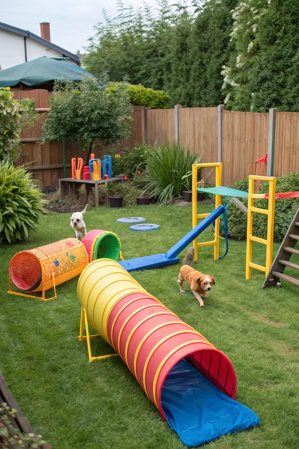 Stimulate your dog's fun-loving nature with engaging play structures.