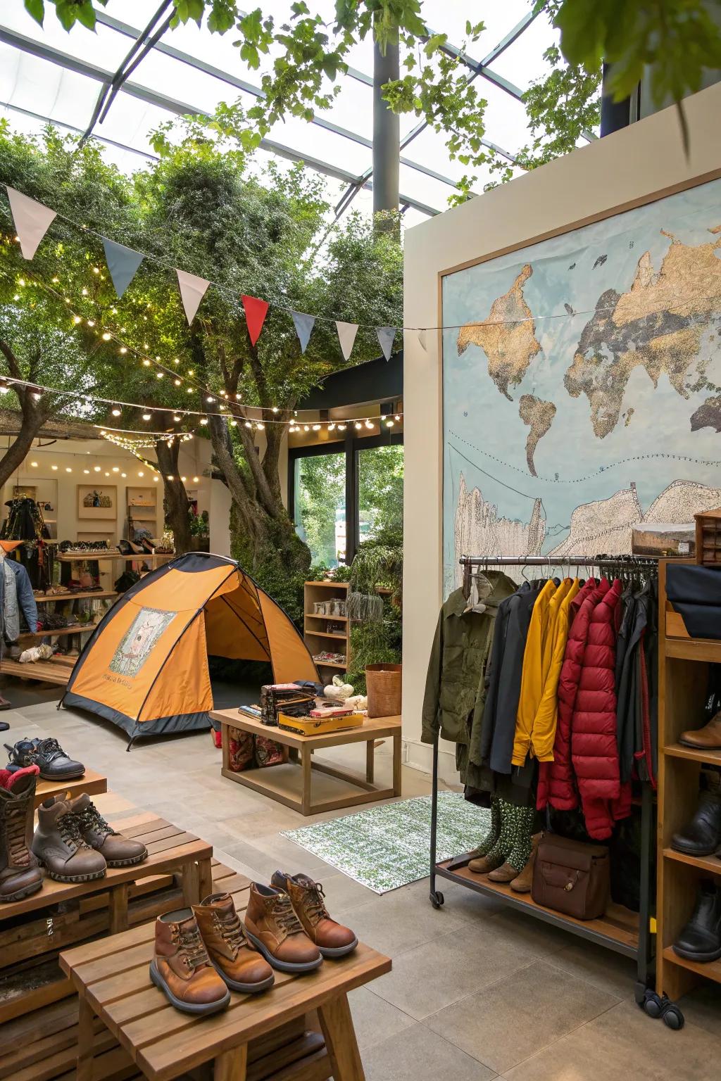 Adventure-inspired decor to stimulate exploration and curiosity.
