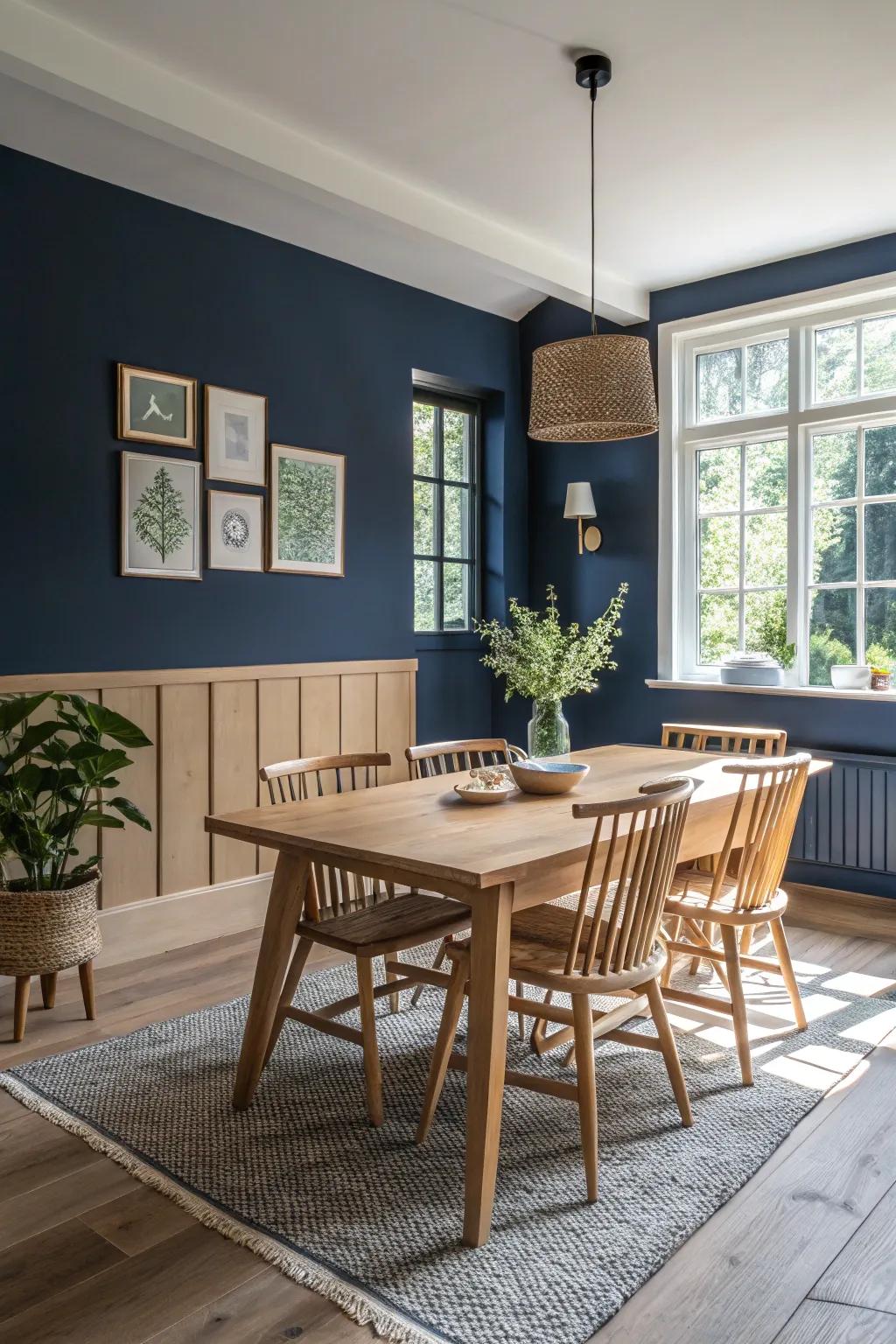 Intense hues create a dramatic and fashionable atmosphere.